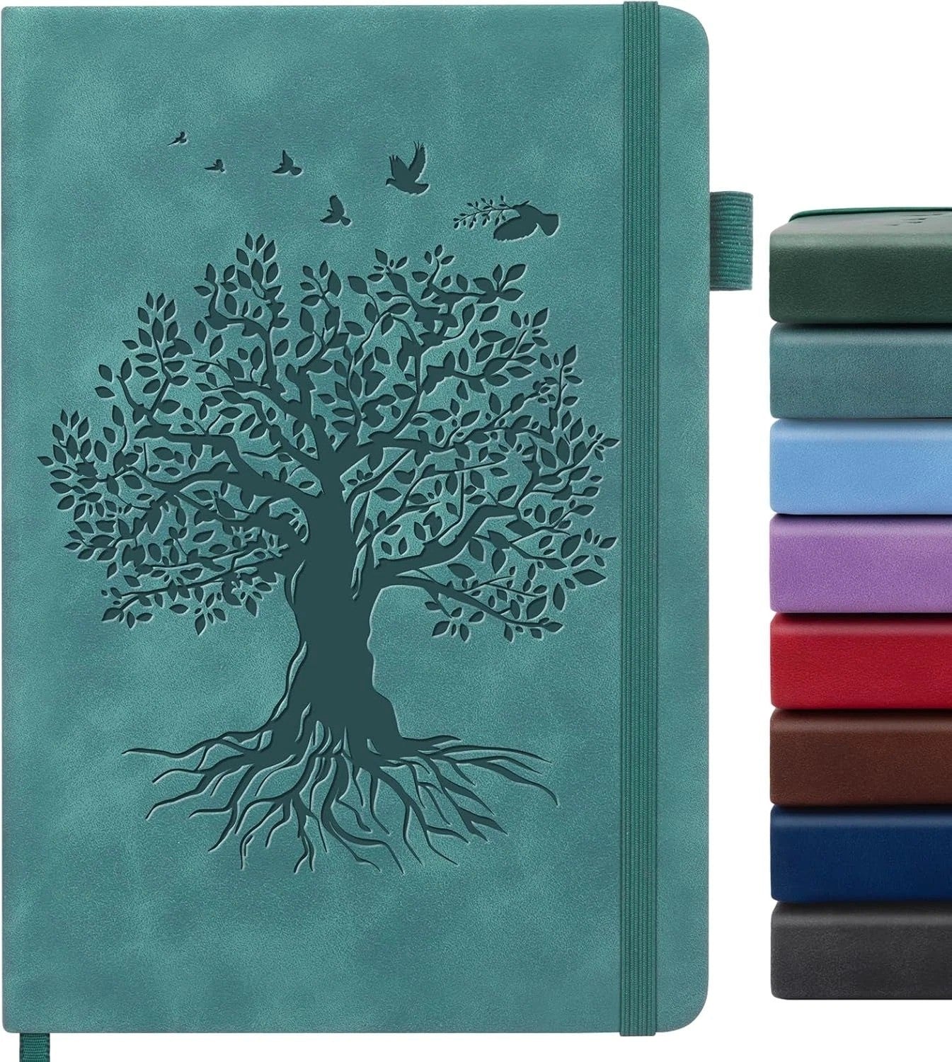 A5 Notizbuch Hardcover – Liniertes Journal für Damen & Herren